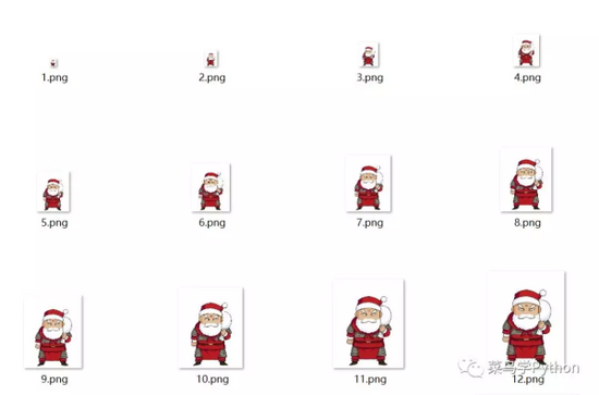 如何使用Python制作缩放自如的圣诞老人