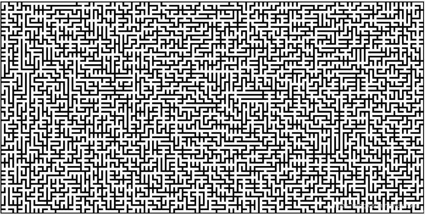 Python迷宫生成和迷宫破解算法的示例分析