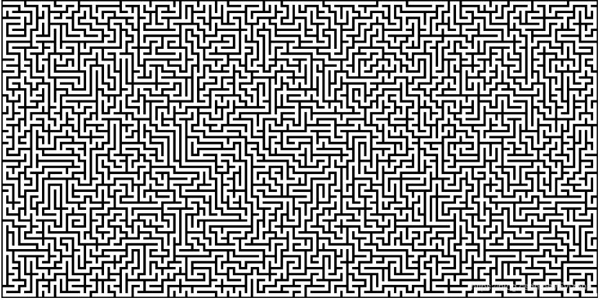 Python迷宫生成和迷宫破解算法的示例分析