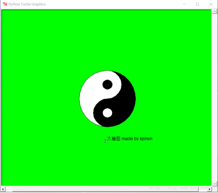 python中turtle如何绘制太极图的实例