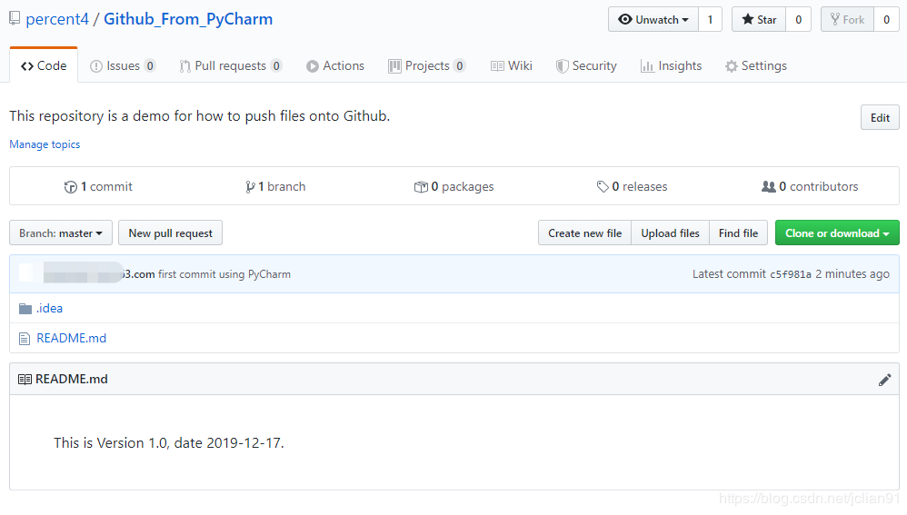 如何使用PyCharm操作Github