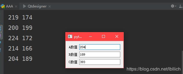 Python3和pyqt5實現(xiàn)控件數(shù)據(jù)動態(tài)顯示方式