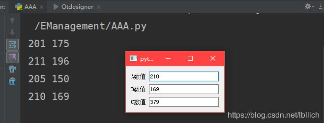 Python3和pyqt5实现控件数据动态显示方式