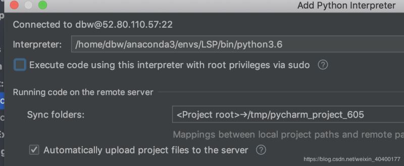 Pycharm使用远程linux服务器conda/python环境在本地运行的方法(图解）)