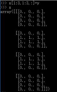 Python中低维数组填充高维数组的实现