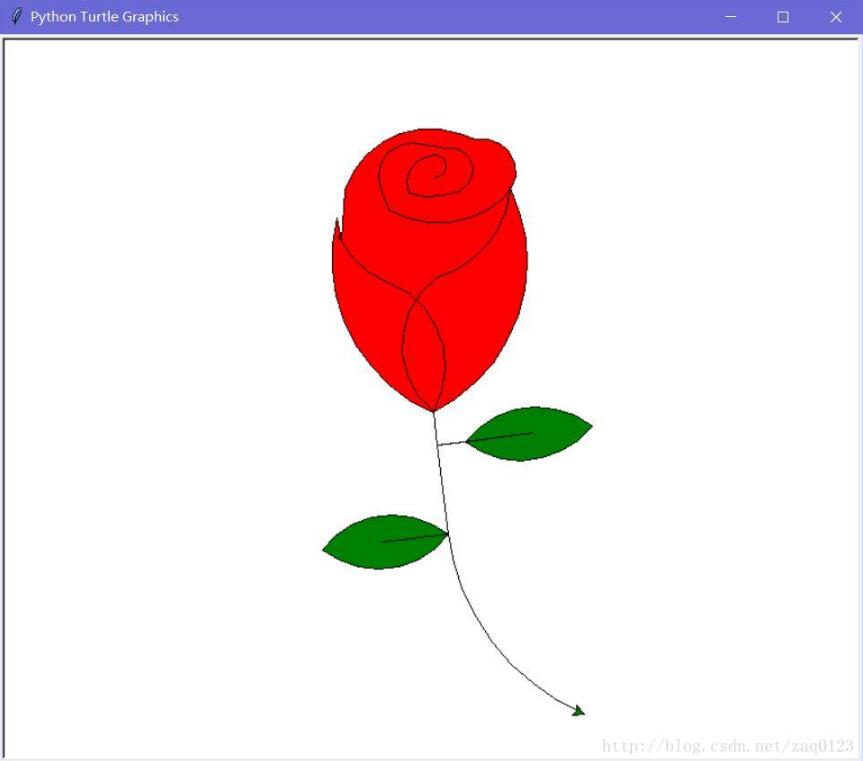 如何利用Python的turtle库绘制玫瑰