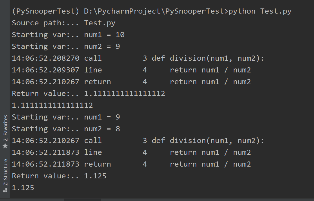 python中调试的示例分析