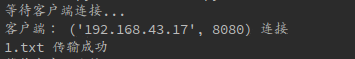Python网络编程之使用TCP方式传输文件操作示例