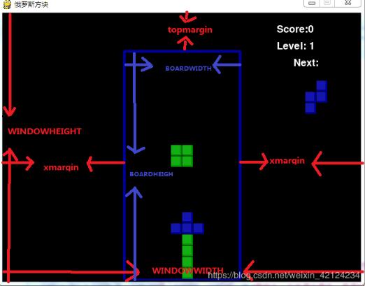 pygame库实现俄罗斯方块小游戏