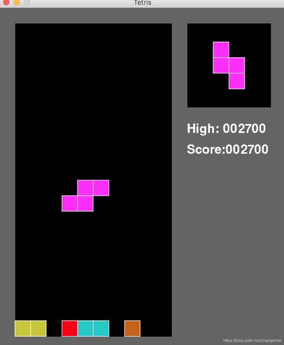 pygame实现俄罗斯方块游戏（基础篇3）