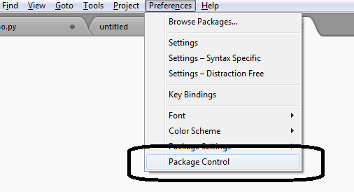 sublime编辑器中安装python的方法