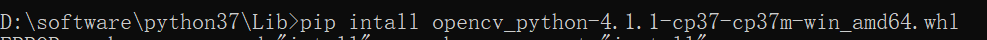 python 3.7.4 安装 opencv的教程
