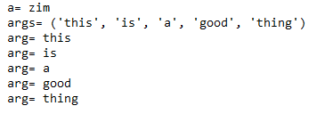 Python函数中可变长参数的示例分析