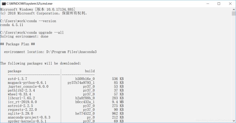 如何在python3.7环境中安装Anaconda