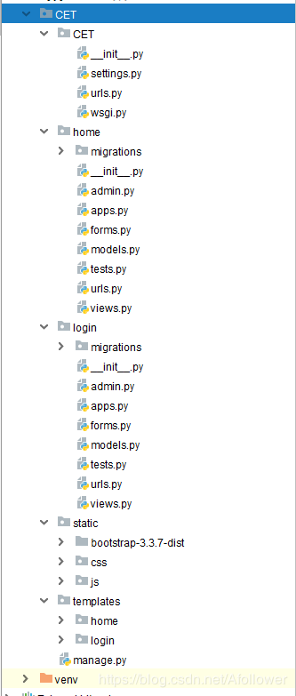 Pycharm+django2.2+python3.6+MySQL实现简单的考试报名系统