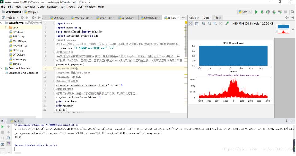 如何在pycharm中显示python画的图