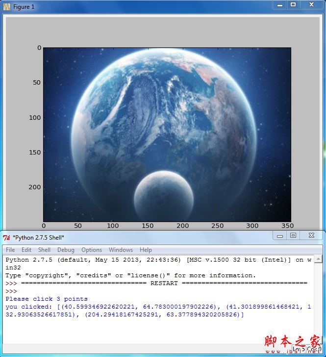 使用Python实现图像标记点的坐标输出功能