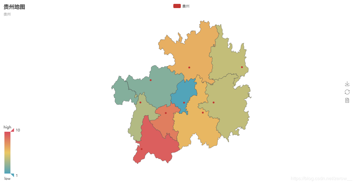 详解python 利用echarts画地图(热力图)(世界地图，省市地图，区县地图)