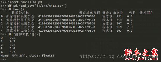 Python使用Pandas對csv文件進(jìn)行數(shù)據(jù)處理的方法