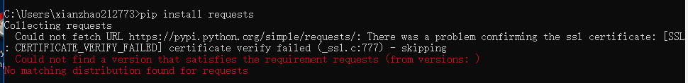 Python如何解决pip install时出现的Could not fetch URL问题