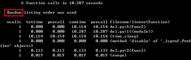 如何在Python中使用cProfile性能分析工具