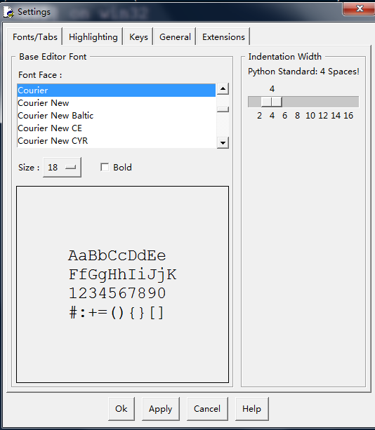 python中IDLE背景以及字体大小怎么修改