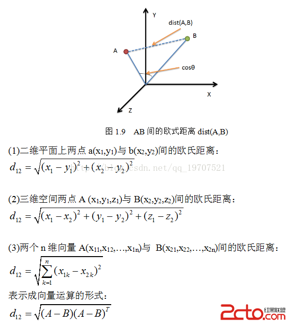 如何在Python中使用Numpy计算各类距离