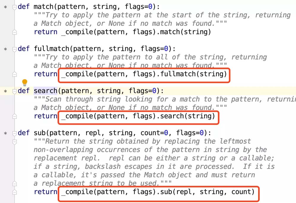 Python中为什么不要再用re.compile