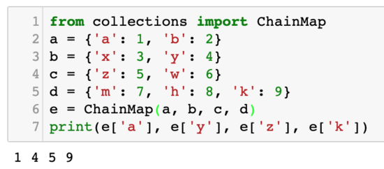 如何在Python中使用ChainMap模塊