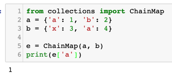 如何在Python中使用ChainMap模块