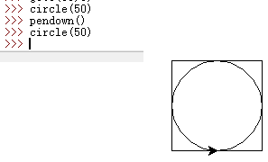 python如何使用turtle庫畫一個(gè)方格和圓