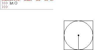 python如何使用turtle库画一个方格和圆