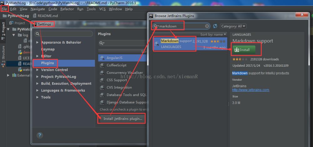 PyCharm安装Markdown插件的两种方法