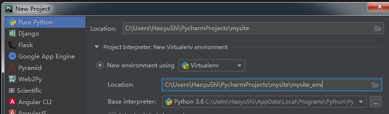 PyCharm 创建指定版本的 Django（超详图解教程）