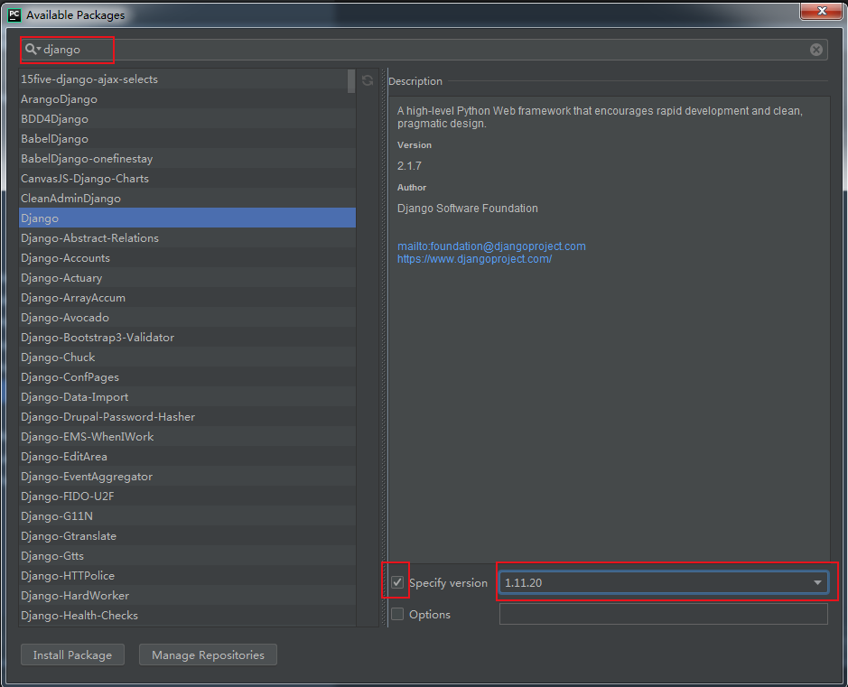 PyCharm 创建指定版本的 Django（超详图解教程）