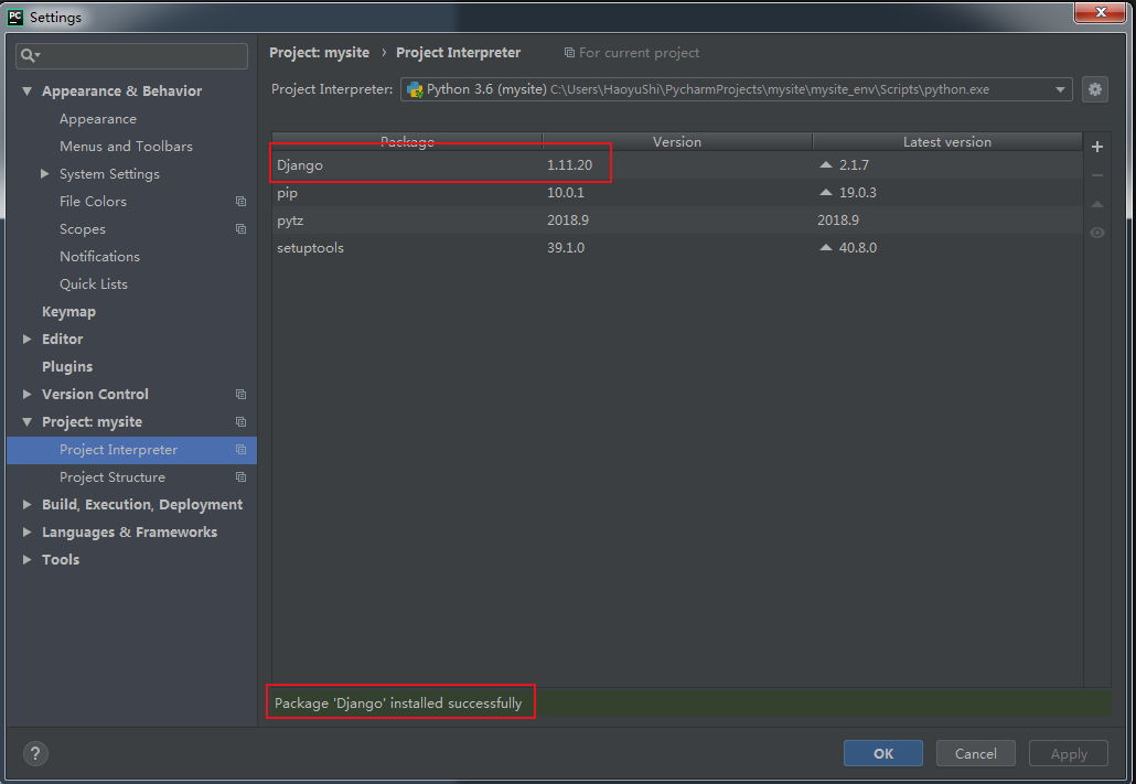 PyCharm 創(chuàng)建指定版本的 Django（超詳圖解教程）