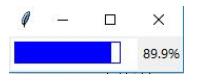 在python tkinter中Canvas如何实现进度条显示