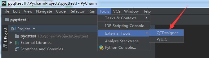 PyCharm+QTDesigner+PyUIC怎么用