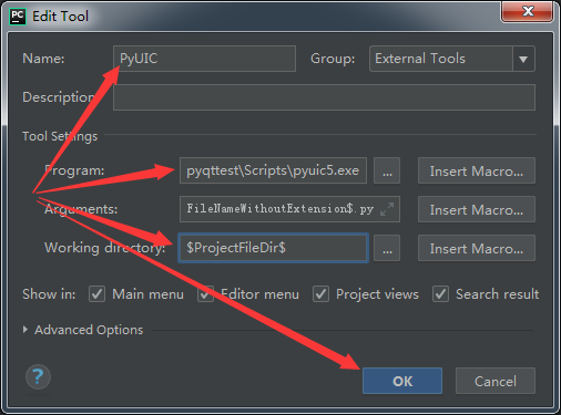 PyCharm+Qt Designer+PyUIC如何安装配置