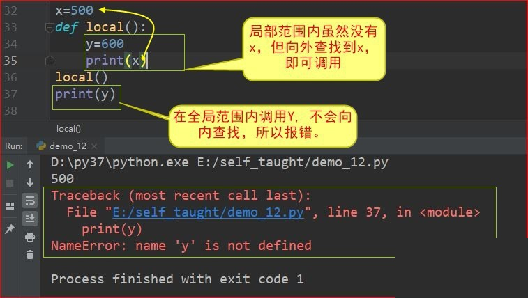 Python作用域的示例分析