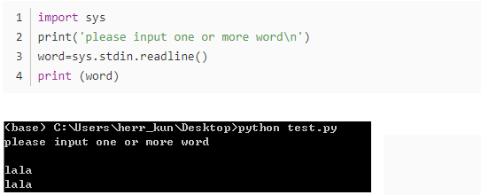 Python如何读取stdin方法