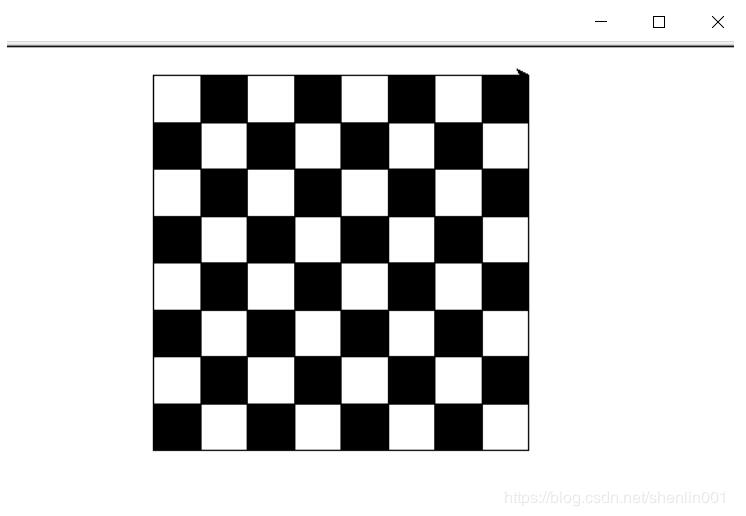 python怎么使用turtle绘制国际象棋棋盘