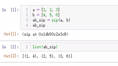 Python3中對象組合zip()和回退方式*zip如何實現(xiàn)