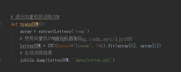 Python3.5 + sklearn利用SVM自動識別字母驗證碼方法示例