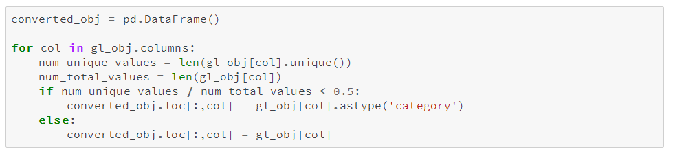 python如何使用pandas处理大数据节省内存