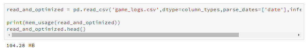 python如何使用pandas处理大数据节省内存