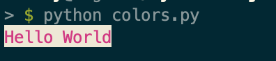 使用Python 怎么给打印信息加上颜色