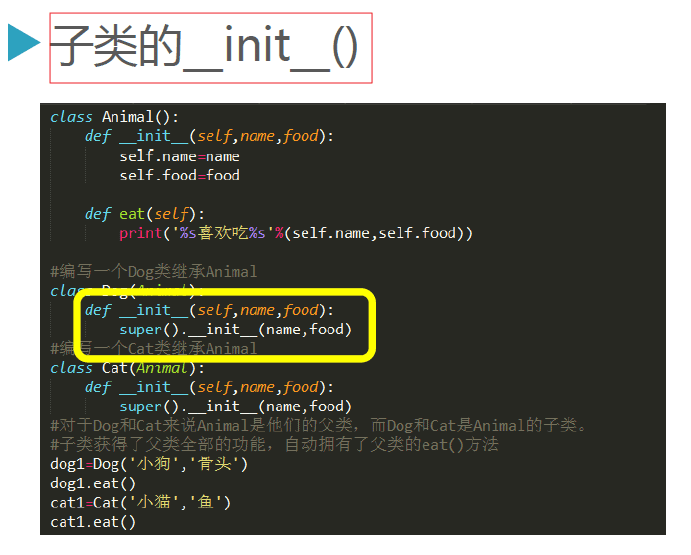 Python3.5面向对象与继承的示例分析