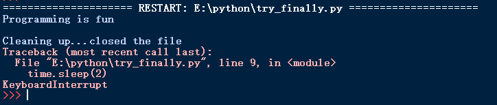 Python中异常的示例分析