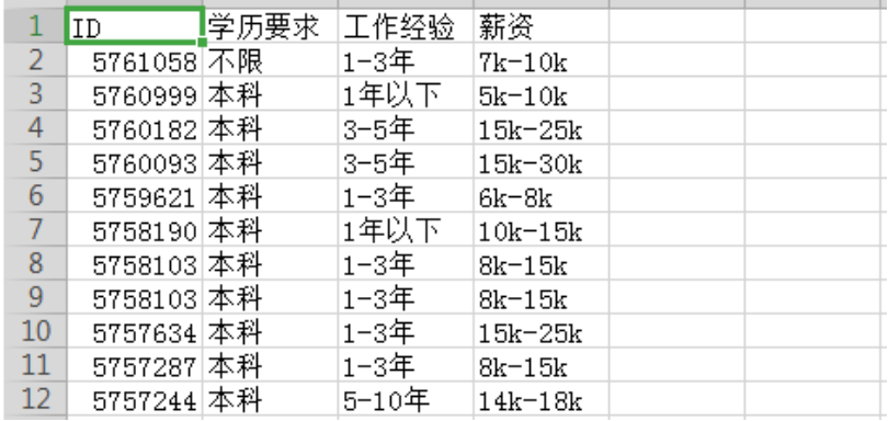 Python3获取拉勾网招聘信息的方法实例